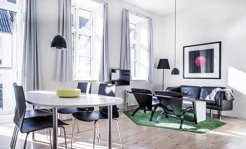 Street apartment living room