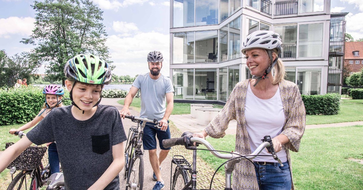 Bike tours for the whole family at Kolding Hotel Apartments