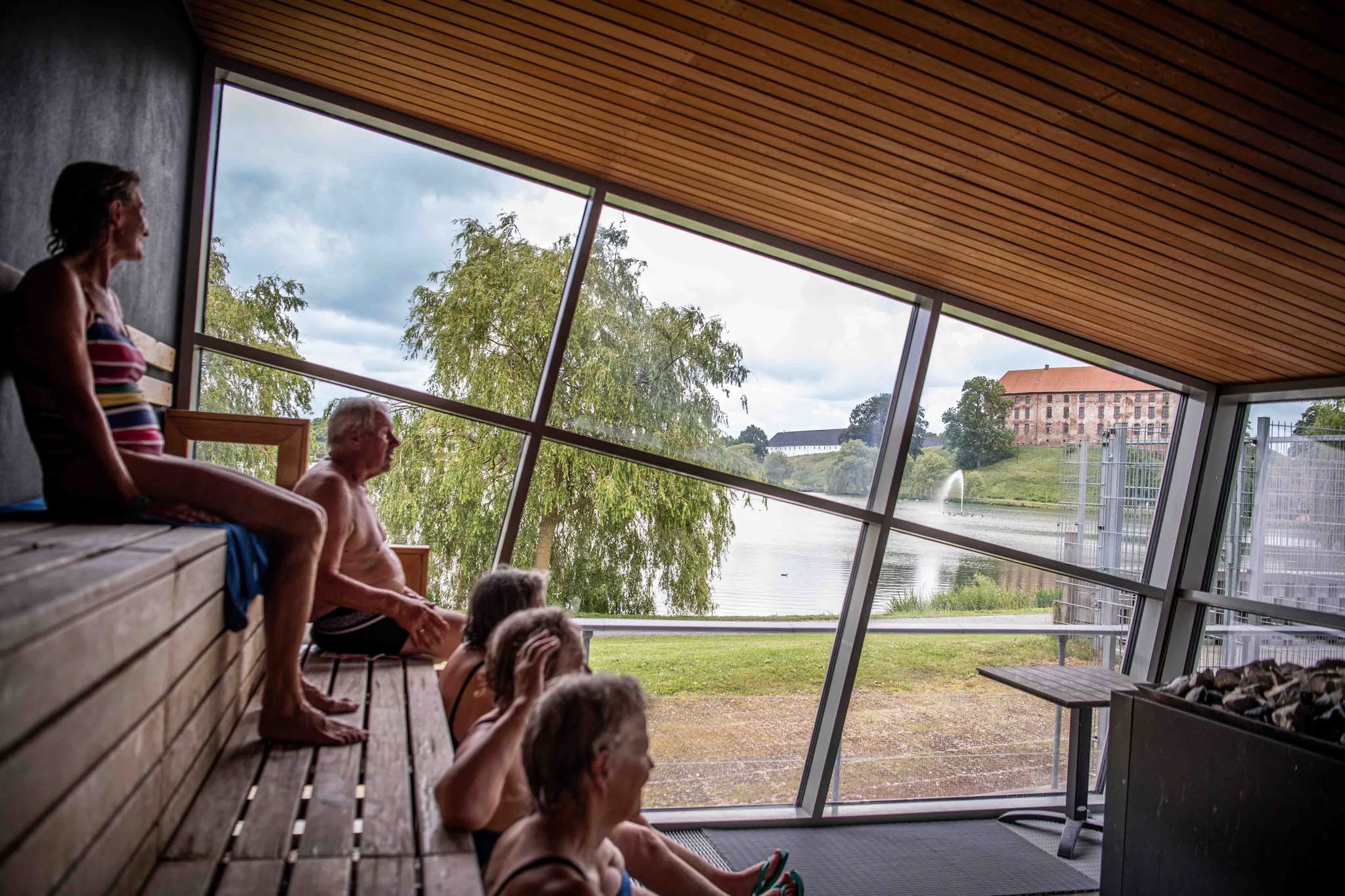 Large warm sauna